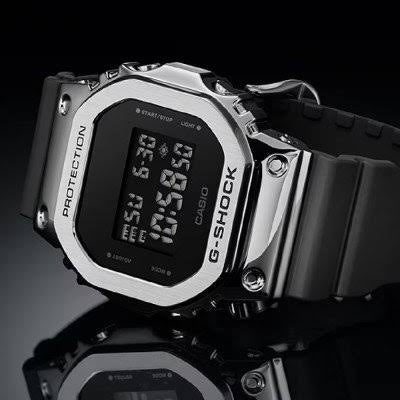 Digital Watch – Waterproof, Black Strap, Silver Case, Alarm, Light & Date Display – Jeans Style
